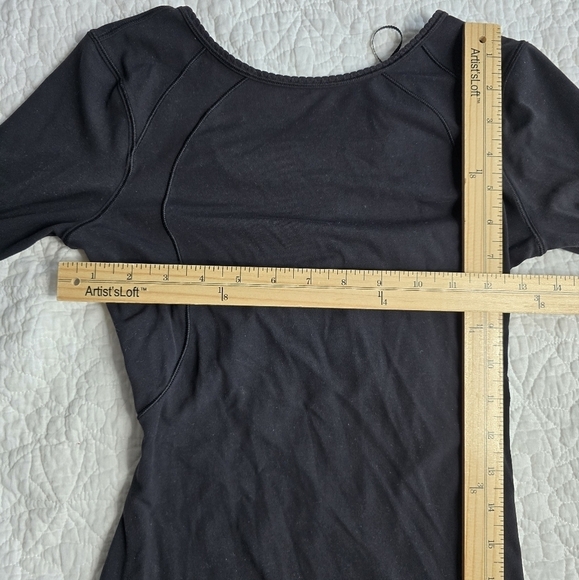 Lululemon Contour Longsleeve Cutout Dress *Nulu Black - Picture 10 of 11